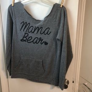 Grey mama bear sweater
